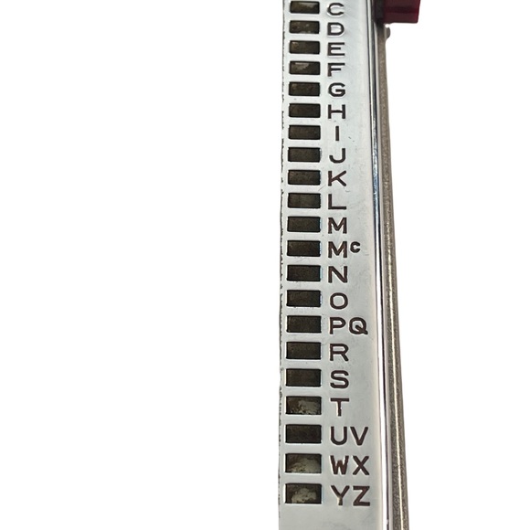 Vintage Bates Metal Secretary List Finder Phone Index Directory Unused Pages - Picture 6 of 7